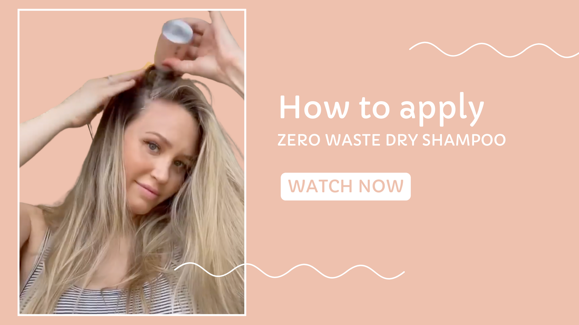 Load video: How to Apply Pure Coast Natural&#39;s Dry Shampoo