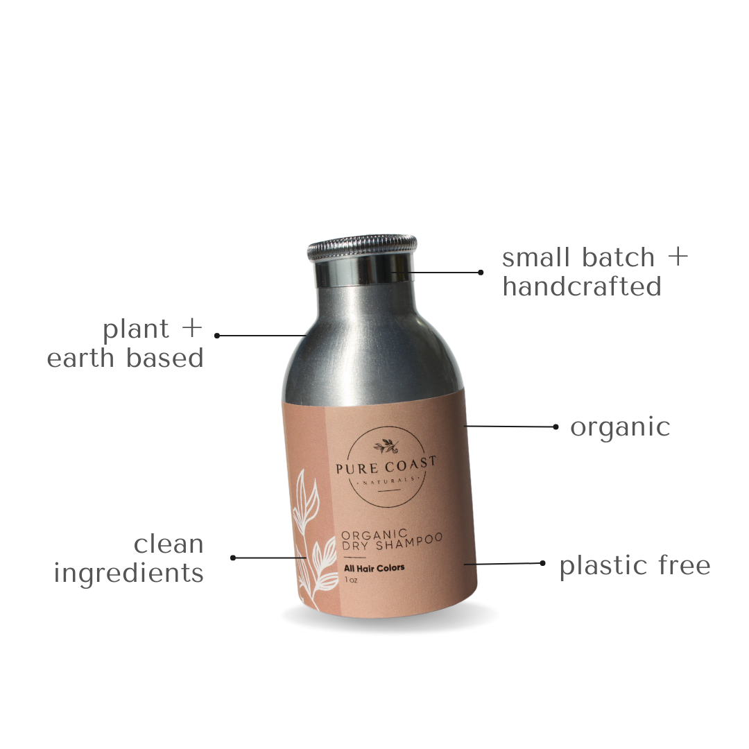 Zero Waste Dry Shampoo | Pure Coast Naturals | Clean, organic and plastic free